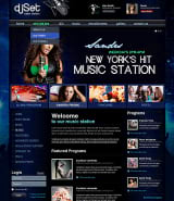 Шаблон сайта для Joomla на тему онлайн радиостанции
