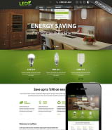 "Сохранение энергии" готовый HTML шаблон сайта по энергосбережению