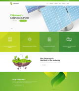"Возобновляемая энергия" шаблон Wordpress на тему экологии