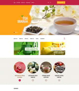 Шаблон сайта OpenCart "Чайный магазин" с адаптивным дизайном