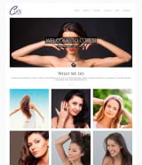 Шаблон сайта для парикмахерской "Стрижка и укладка" для Wordpress