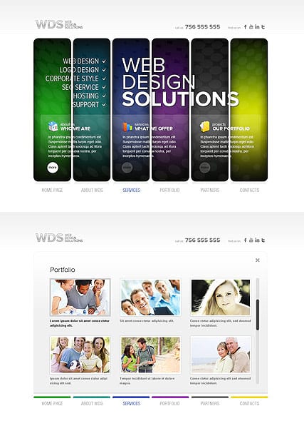 "Веб дизайн" шаблон сайта веб-студии