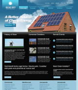 "Солнечная энергия" шаблон сайта HTML с Flash
