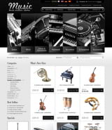 Магазин музыкальных инструментов шаблон сайта