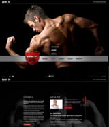 "Фитнес клуб" шаблон сайта HTML5 на спортивную тему