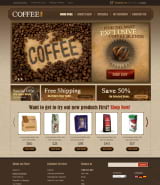 "Кофе 2.3 версия" шаблон сайта по продаже кофе