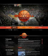 "Баскетбол" шаблон сайта HTML5 на спортивную тему