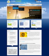 Шаблон сайта компании "Чистая энергия" для Joomla
