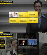 "Желтый дизайн" шаблон сайта