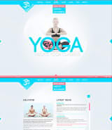 "Йога" шаблон сайта для занятий йогой