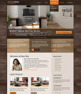 "Дизайн интерьера квартир" шаблон сайта HTML5