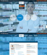 "Поликлиника" шаблон сайта медицинской тематики HTML