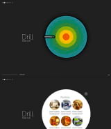 "Дизайн кругами" шаблон сайта