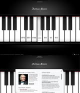 "Пианист" шаблон сайта HTML5 тематический