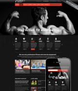 "Фитнес клуб" адаптивный шаблон сайта фитнес-центра для Joomla 3
