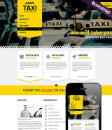 "Такси сервис" шаблон сайта службы такси