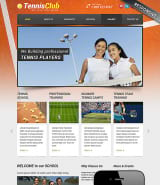 Шаблон сайта теннисного клуба "Tennis Club" в формате HTML адаптивный