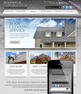"Roofing and Construction" шаблон сайта по услугам строительства и кровли
