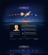HTML5 шаблон сайта "Астрология" для личной странички астролога