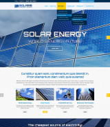 HTML шаблон сайта "Солнечная энергия" с адаптивным дизайном
