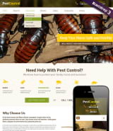 Шаблон сайта службы по защите домов от насекомых и грызунов "Pest Control"
