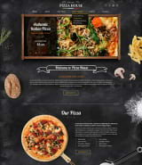 "Пицца Хаус" шаблон сайта пиццерии в итальянском стиле
