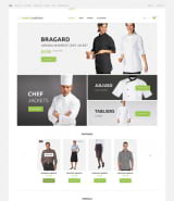 "Униформа" шаблон сайта спецодежда для поваров OpenCart