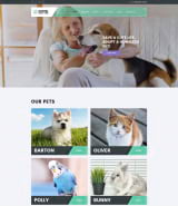 Шаблон сайта "Уход за домашними животными" для CMS Joomla