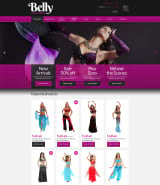 "Спортивные танцы" шаблон сайта танцевальной одежды