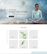 "Йога" шаблон сайта для студии йоги