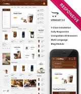 Шаблон сайта "Кофе с собой" для создания интернет-магазина