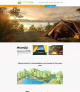 "Camping" шаблон сайта кемпинг и путешествия