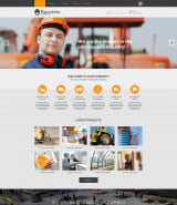 "Строительная индустрия" шаблон сайта по строительству