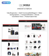 "Дорожные сумки и чемоданы" шаблон интернет магазина для путешествий