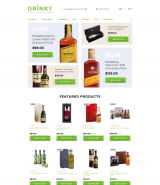 Шаблон интернет-магазина по продаже алкоголя "Напитки и еда"