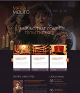 Шаблон сайта оперного театра "Оперная певица" HTML