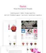 "Цветочный магазин" готовый шаблон интернет-магазина OpenCart