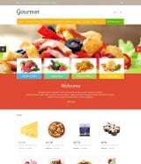 Адаптивный шаблон сайта "Доставка еды" для OpenCart