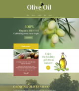 Шаблон промо сайта оливкового масла для WordPress