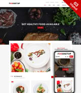 "Ресторан и доставка еды" шаблон интернет-магазина Wordpress WooCommerce