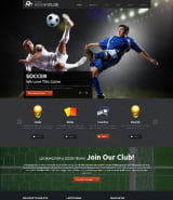 Спортивный шаблон сайта "Футбольный клуб" адаптивный для Wordpress