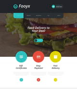 Шаблон сайта доставка еды "Еда на дом" для Wordpress