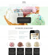 "Мороженое" готовый шаблон сайта Joomla