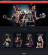 "Фитнес" шаблон сайта спортивной тематики для Joomla