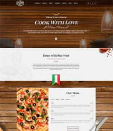 "Итальянская пицца" шаблон Wordpress для итальянского ресторана