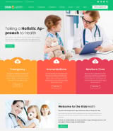 "Детская больница" шаблон сайта для детской медицины