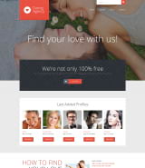 Шаблон сайта брачного агентства "Любовный роман" для Wordpress