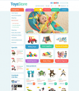 Адаптивный шаблон сайта магазина игрушек на OpenCart