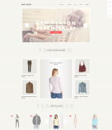 "Модная одежда" шаблон сайта магазина стильной женской одежды