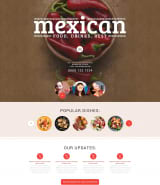 Готовый шаблон сайта мексиканского ресторанчика или кафе